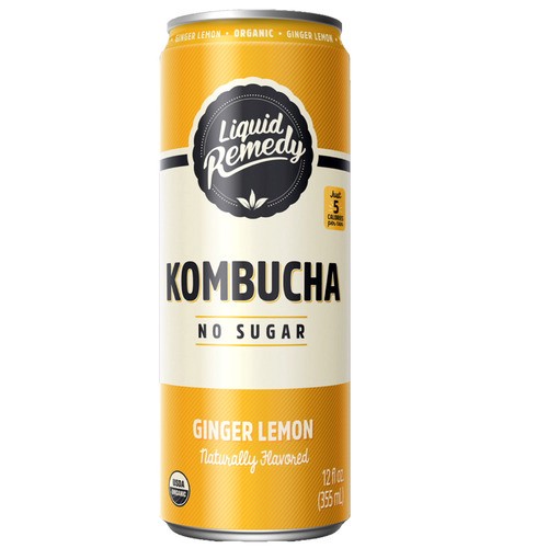 slide 1 of 1, Remedy® kombucha, ginger lemon, 12 fl oz