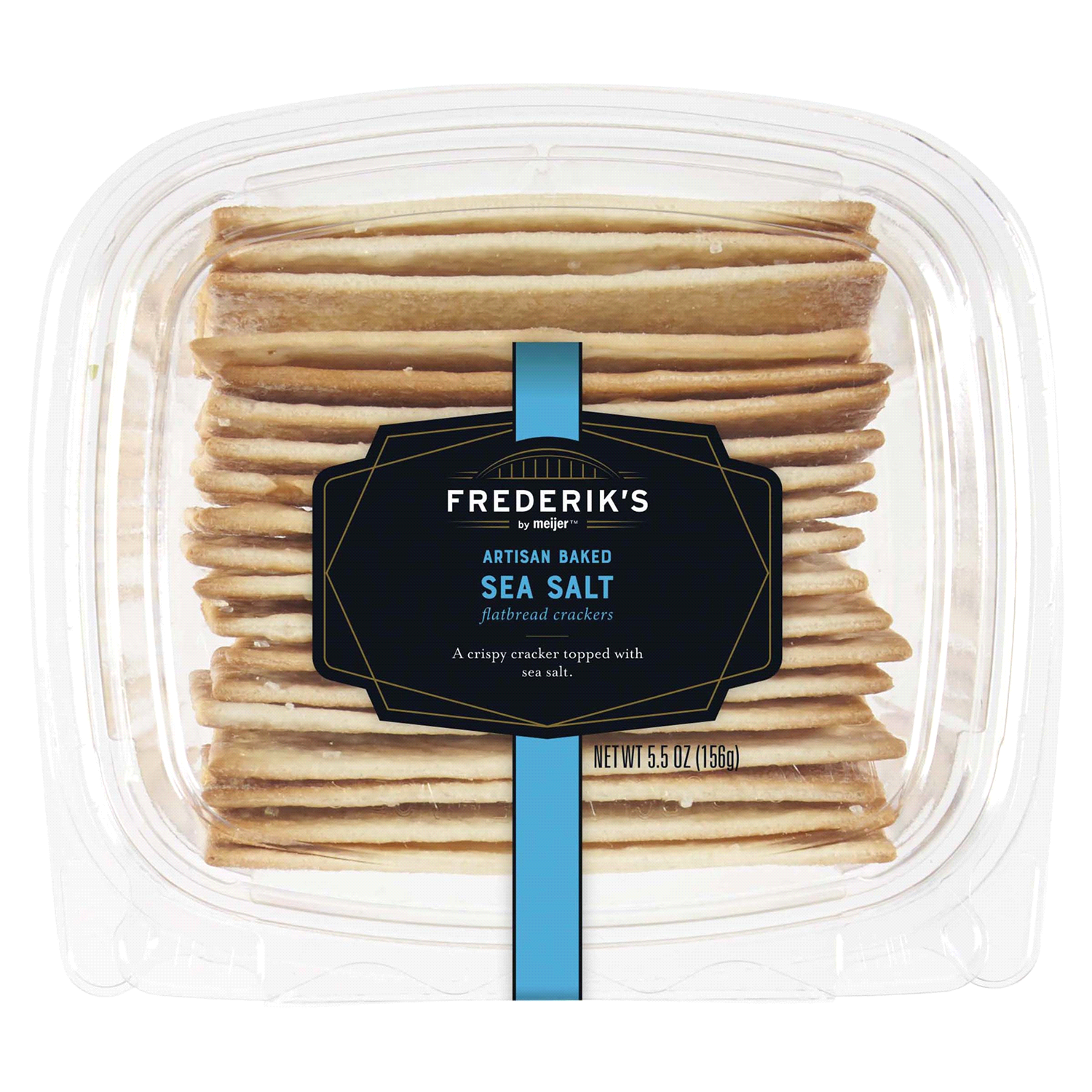 slide 4 of 4, FREDERIKS BY MEIJER Frederik's by Meijer Artisan Baked Sea Salt Flatbread Crackers, 5.5 oz, 5.5 oz