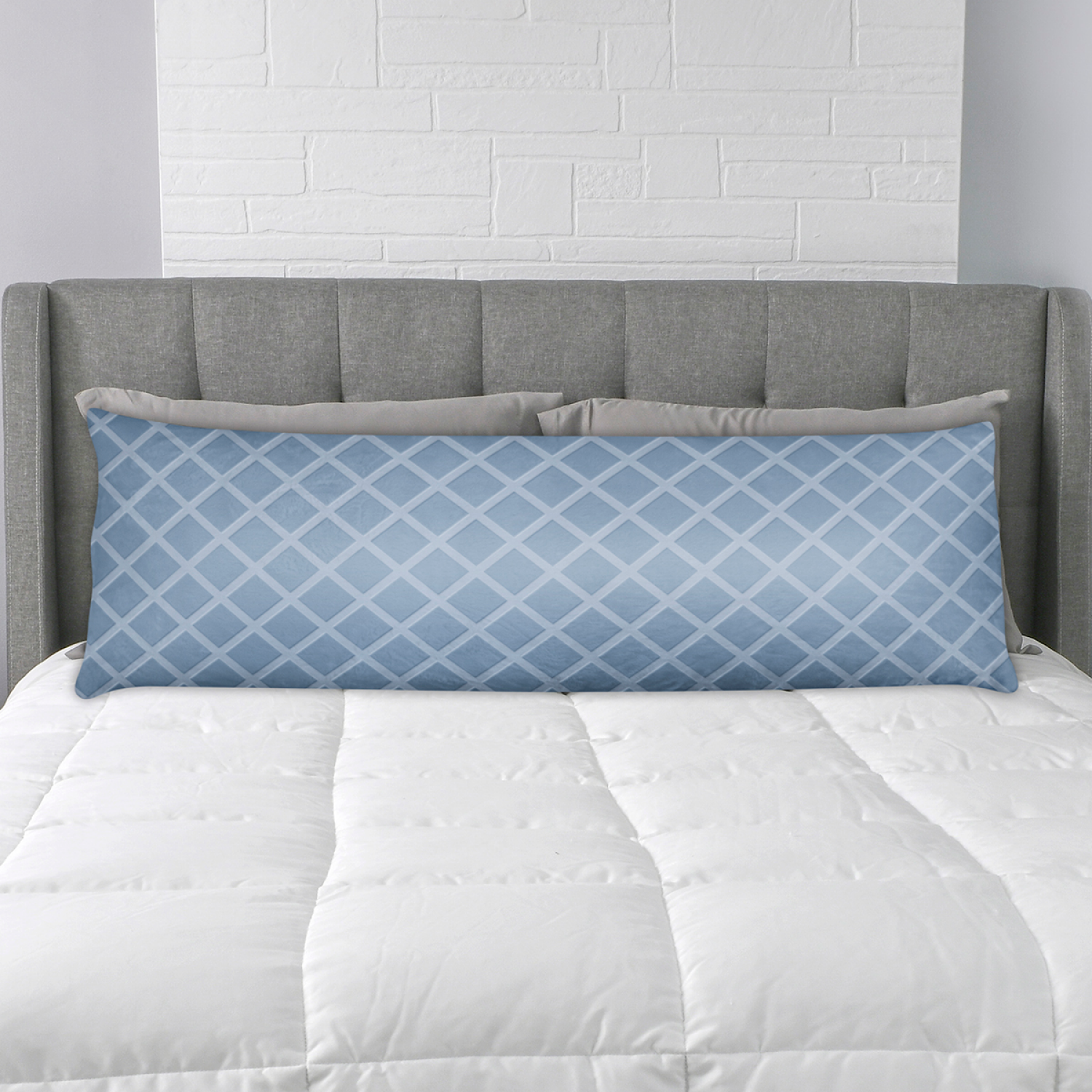 slide 4 of 4, R+R Faux Fur Blue Fog Body Pc, 1 ct