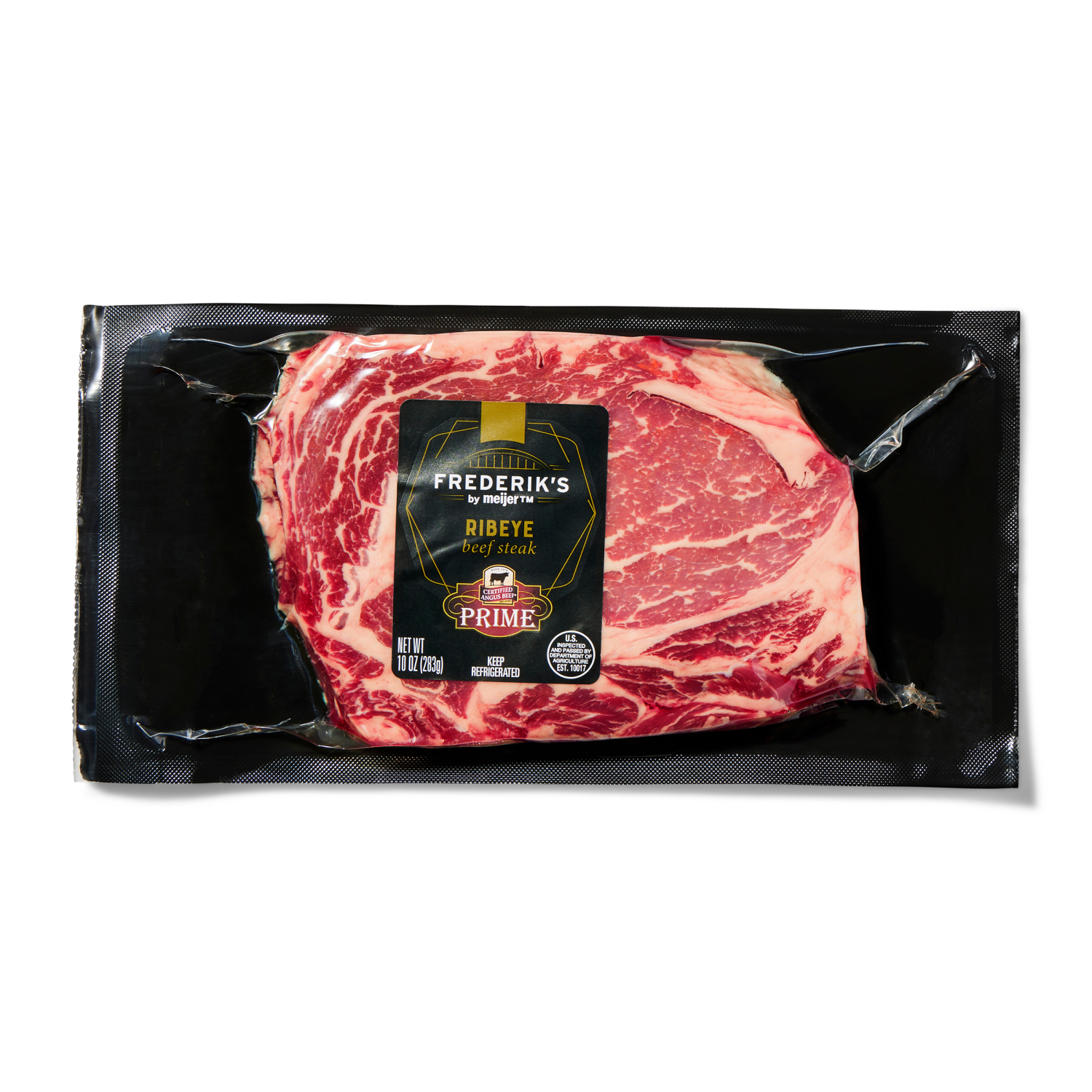 slide 1 of 2, FREDERIKS BY MEIJER Frederik's by Meijer Certified Angus Beef Prime Ribeye Steak, 10 oz, 10 oz