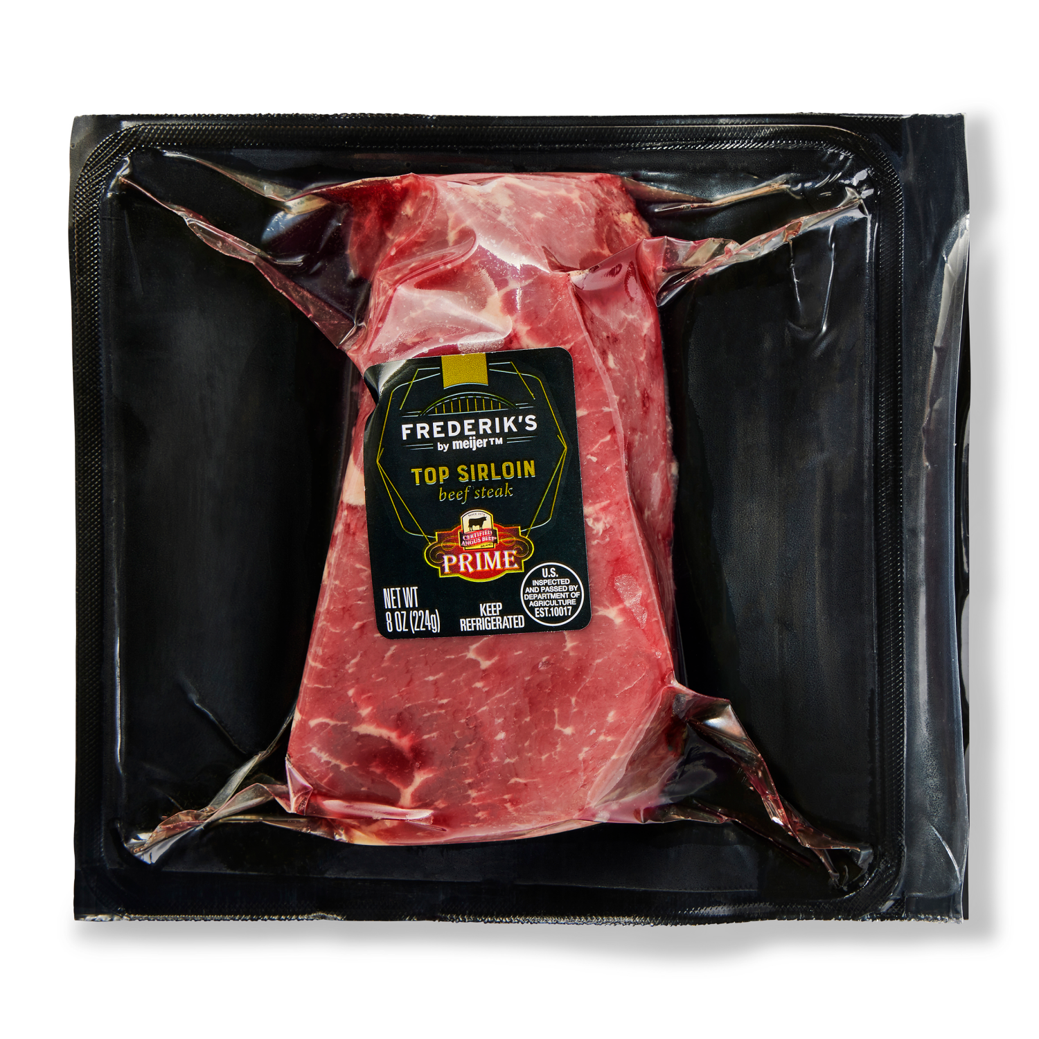 slide 1 of 2, FREDERIKS BY MEIJER Frederik's by Meijer Certified Angus Beef Prime Top Sirloin Steak, 8 oz, 8 oz