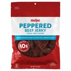 Meijer Peppered Beef Jerky, 8 Oz