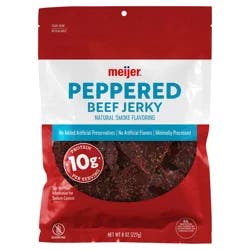 Meijer Peppered Beef Jerky, 8 Oz