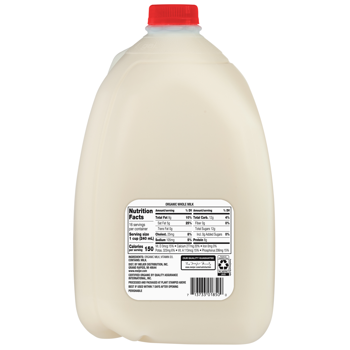 slide 2 of 2, True Goodness Organic Vitamin D Whole Milk, 1 gal