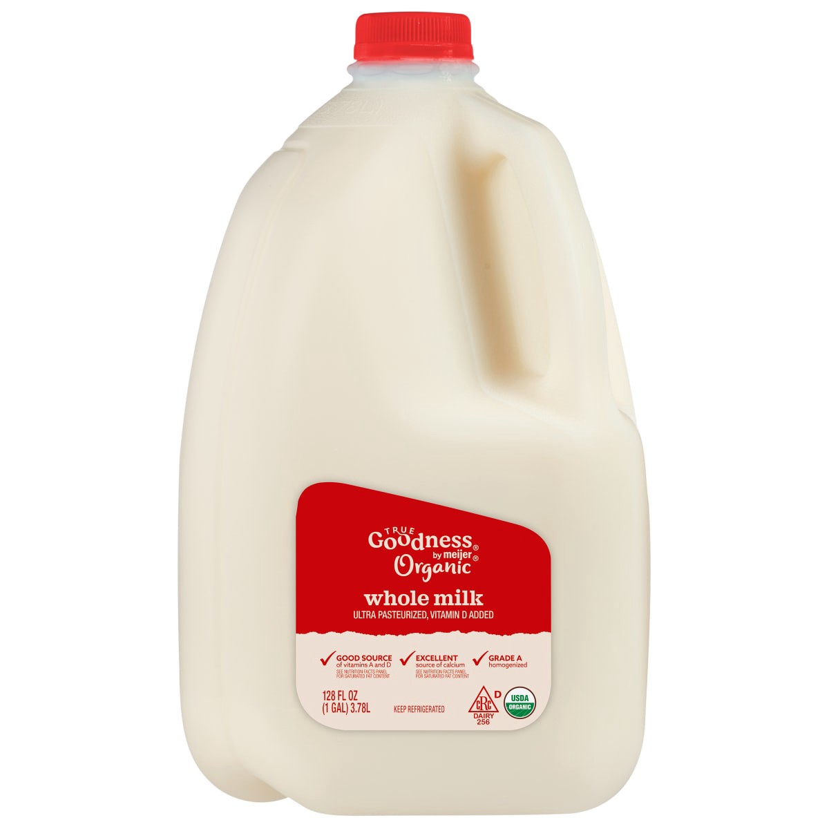 slide 1 of 5, True Goodness Organic Whole Milk, Gallon, 1 gal