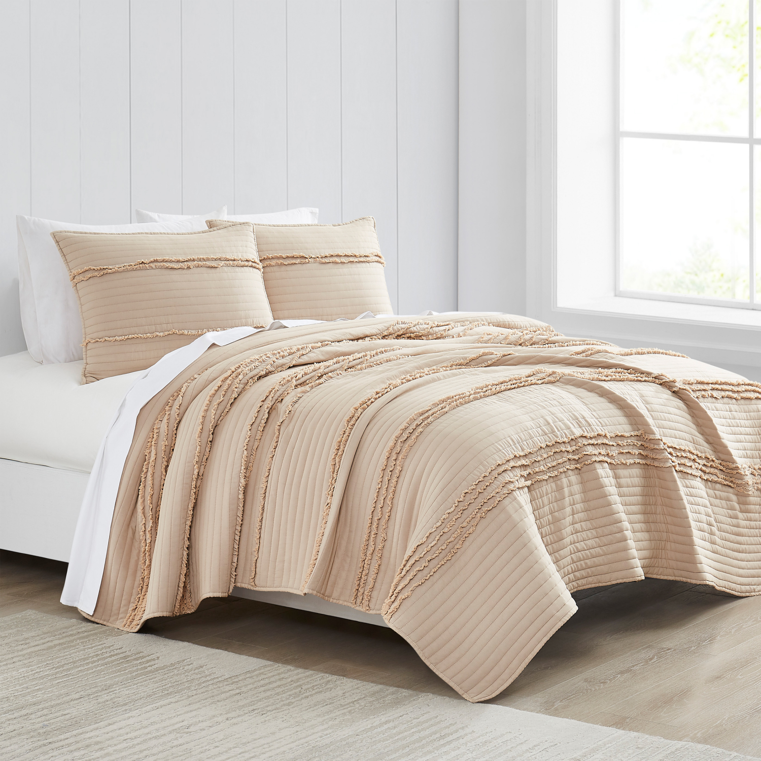 slide 3 of 4, Room & Retreat Raw Edge Mini Quilt Set QN, 1 ct