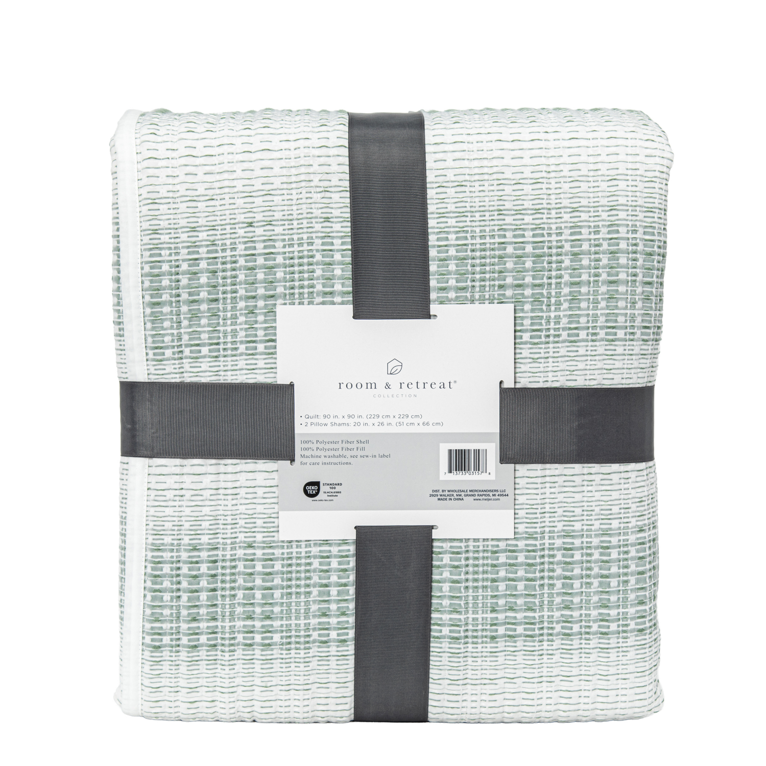 slide 3 of 5, Room & Retreat Dante Stripe Quilt Set Fq, 1 ct