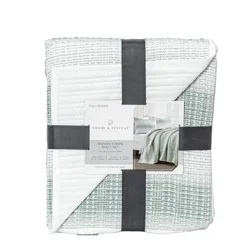 Room & Retreat Dante Stripe Quilt Set, Full/queen