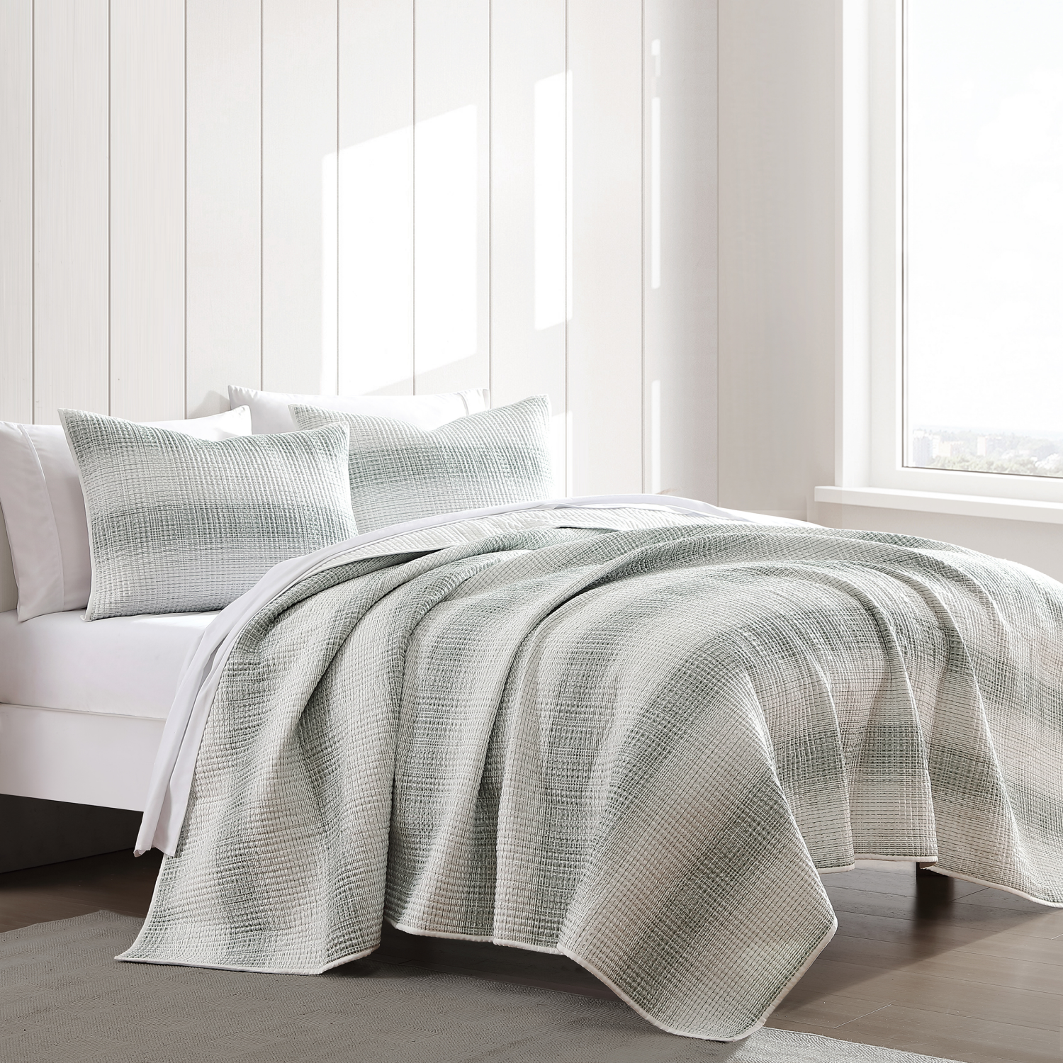 slide 2 of 3, Room & Retreat Dante Stripe Quilt Set King, 1 ct