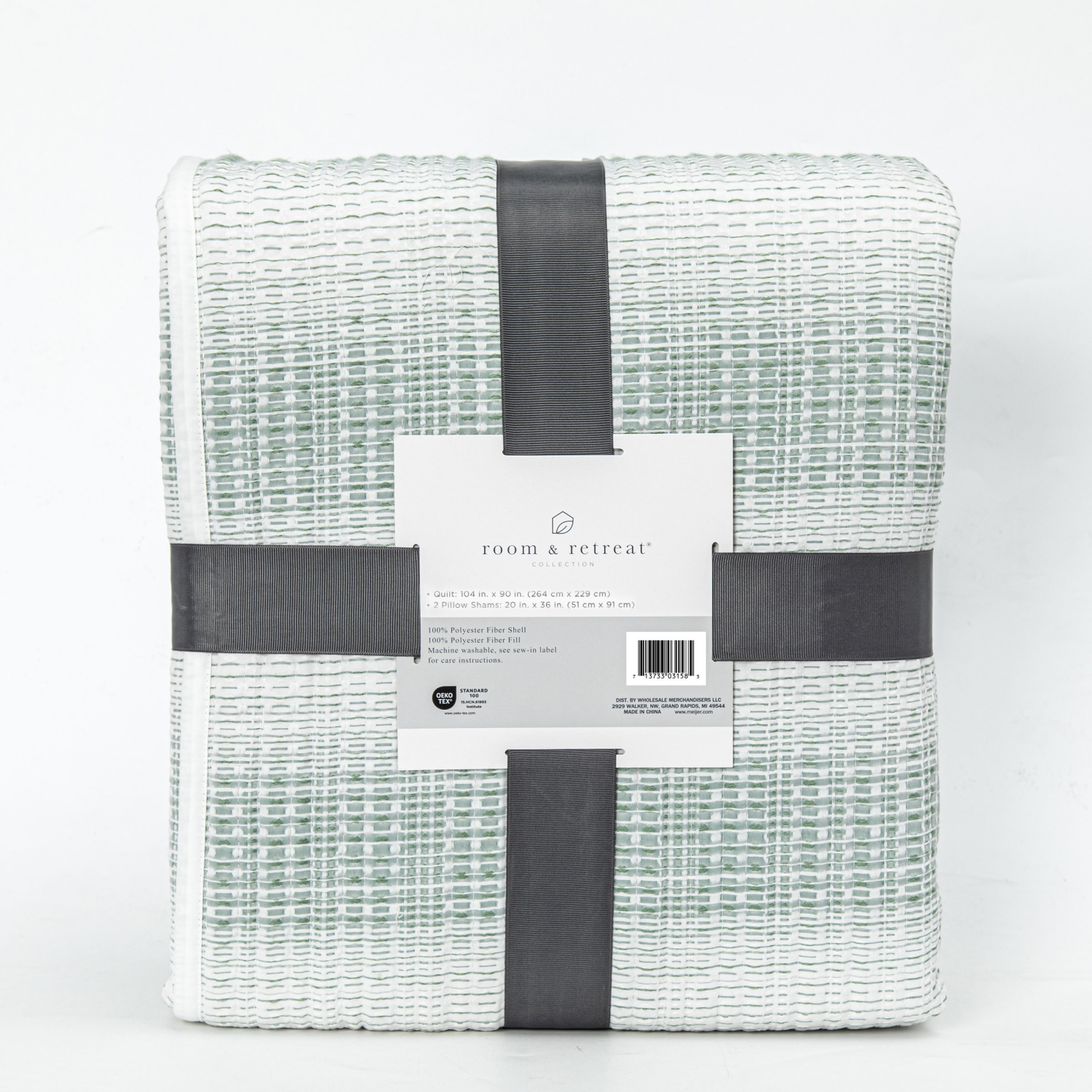 slide 4 of 4, Room & Retreat Dante Stripe Quilt Set King, 1 ct