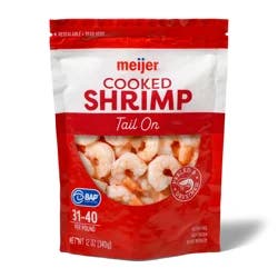 Meijer Cooked Shrimp 31-40, Tail On