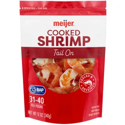 Meijer Cooked Shrimp 31-40, Tail On
