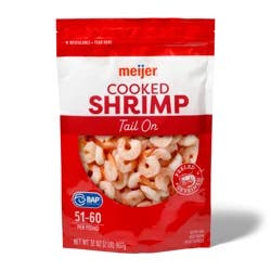 Meijer Cooked Shrimp P+D 51/60 tail-on