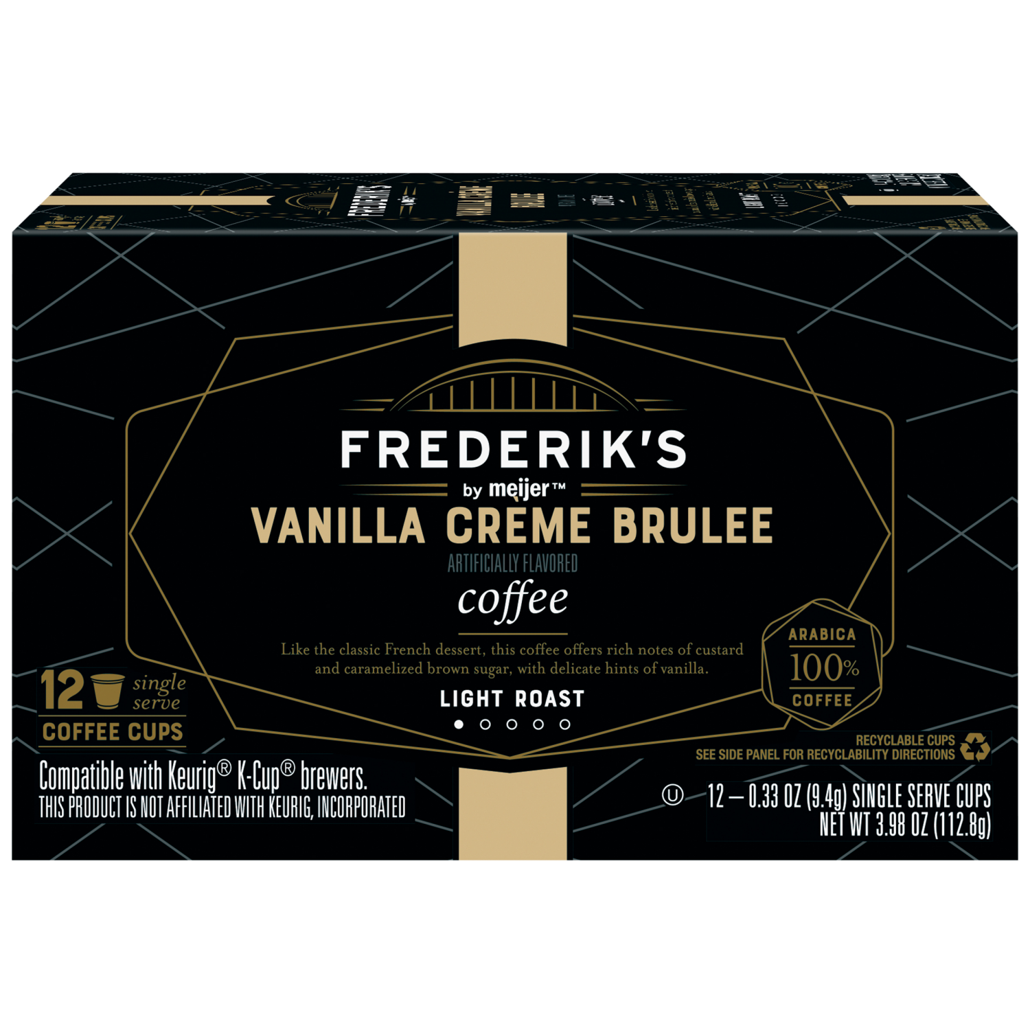 slide 1 of 5, Frederiks By Meijer Pods Vanilla Creme Brulee - 12 ct, 12 ct