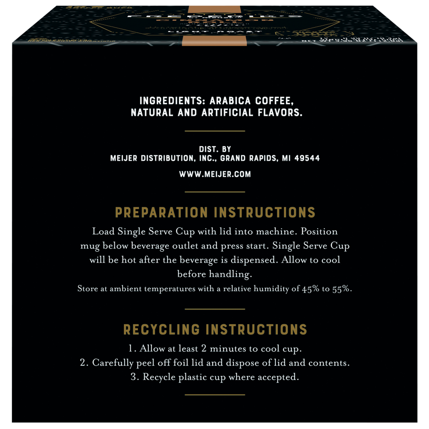 slide 3 of 5, Frederik's By Meijer Frederik's by Meijer Cinnamon Roll Coffee Pods, 12 ct