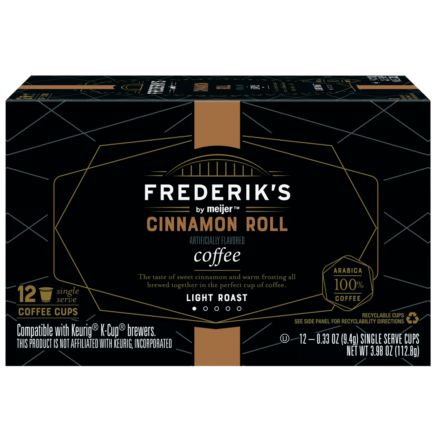 slide 1 of 5, Frederik's By Meijer Frederik's by Meijer Cinnamon Roll Coffee Pods, 12 ct