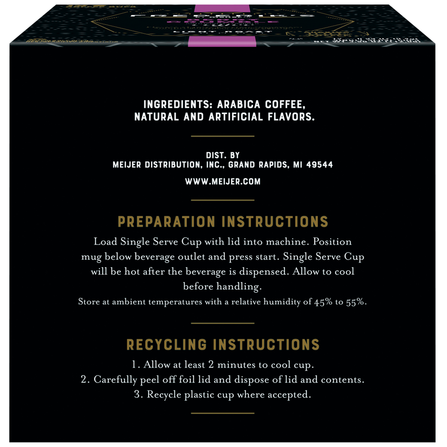 slide 3 of 5, Frederik's By Meijer Frederik's by Meijer Berry Crumble Coffee Pods, 12 ct