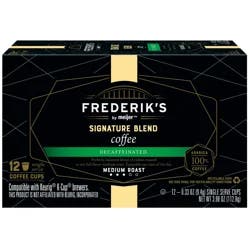 Frederiks By Meijer Pods Signature Blend Decaf - 12 ct