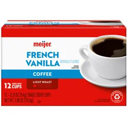 Meijer French Vanilla Coffee Pods, 12 Ct