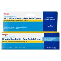 Meijer Maximum Strength Triple Antibiotic + Pain Relief Ointment