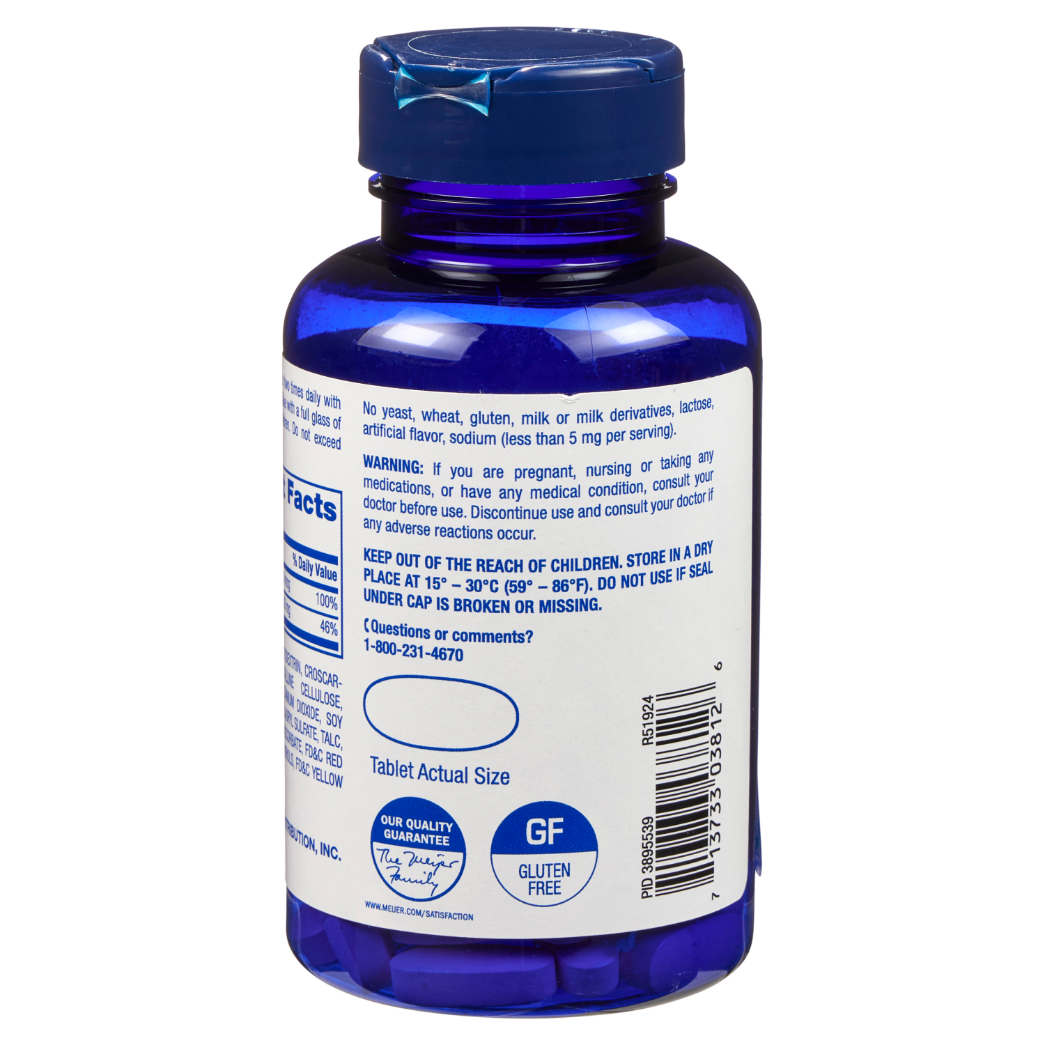 slide 2 of 3, Meijer Wellness Meijer Calcium & Vitamin D3 800 IU Tablets, 100 ct