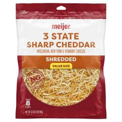 Meijer Shred Triple Cheddar Blend 32 Oz