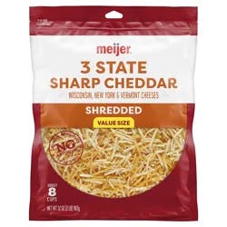 Meijer Shred Triple Cheddar Blend 32 Oz