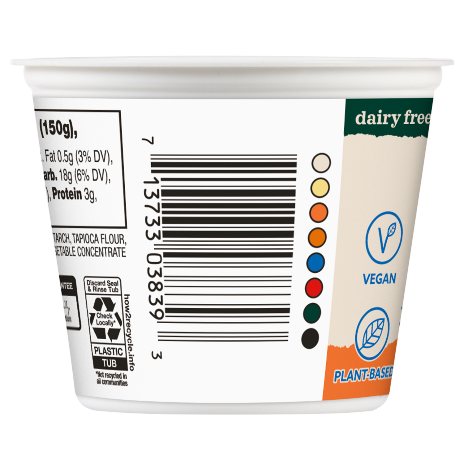 slide 5 of 5, True Goodness Almond Milk Yogurt, Peach - 5.3 oz, 5.3 oz