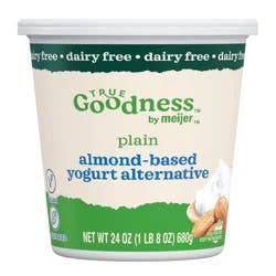 True Goodness Plain Almond Milk Yogurt, 24 Oz