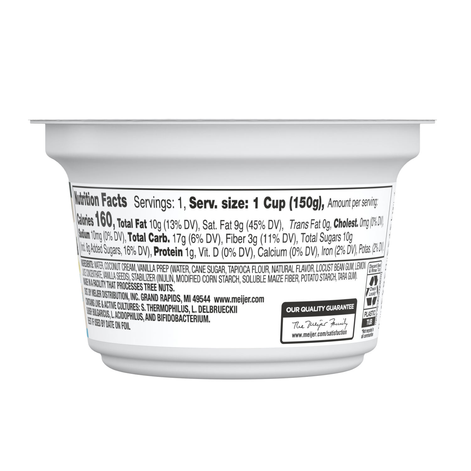 slide 2 of 5, True Goodness Coconut Milk Yogurt, Vanilla - 5.3 oz, 5.3 oz