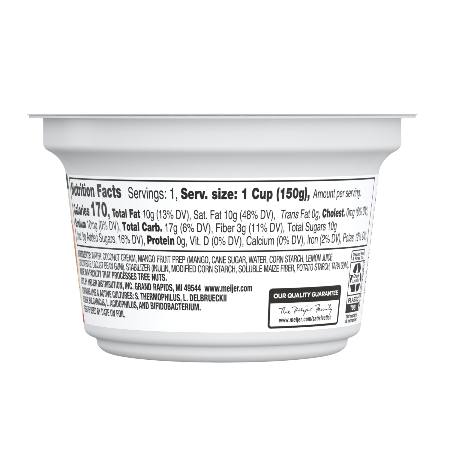 slide 2 of 5, True Goodness Coconut Milk Yogurt, Mango, 5.3 oz