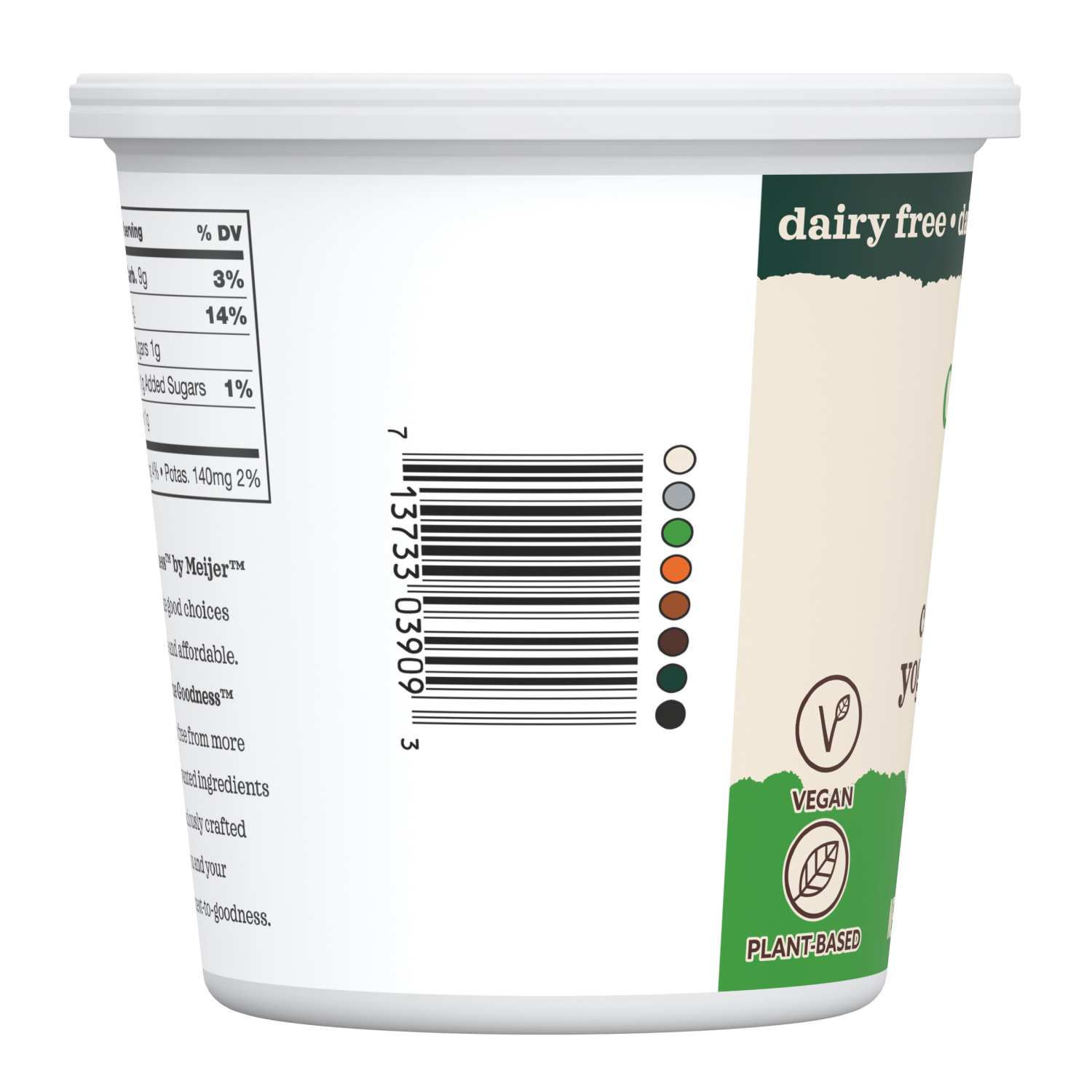 slide 4 of 4, True Goodness Coconut Milk Yogurt, Plain, 24 oz