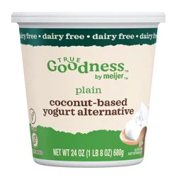 True Goodness Coconut Milk Yogurt, Plain, 24 Oz