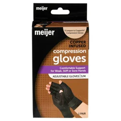 MEIJER COPPER INFUSED COMPRESSION GLOVE S/M