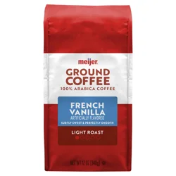 Meijer Grnd Coffee French Vanilla - 12 oz