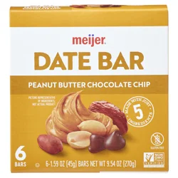 Meijer Date Bar Peanut Choc Chip /