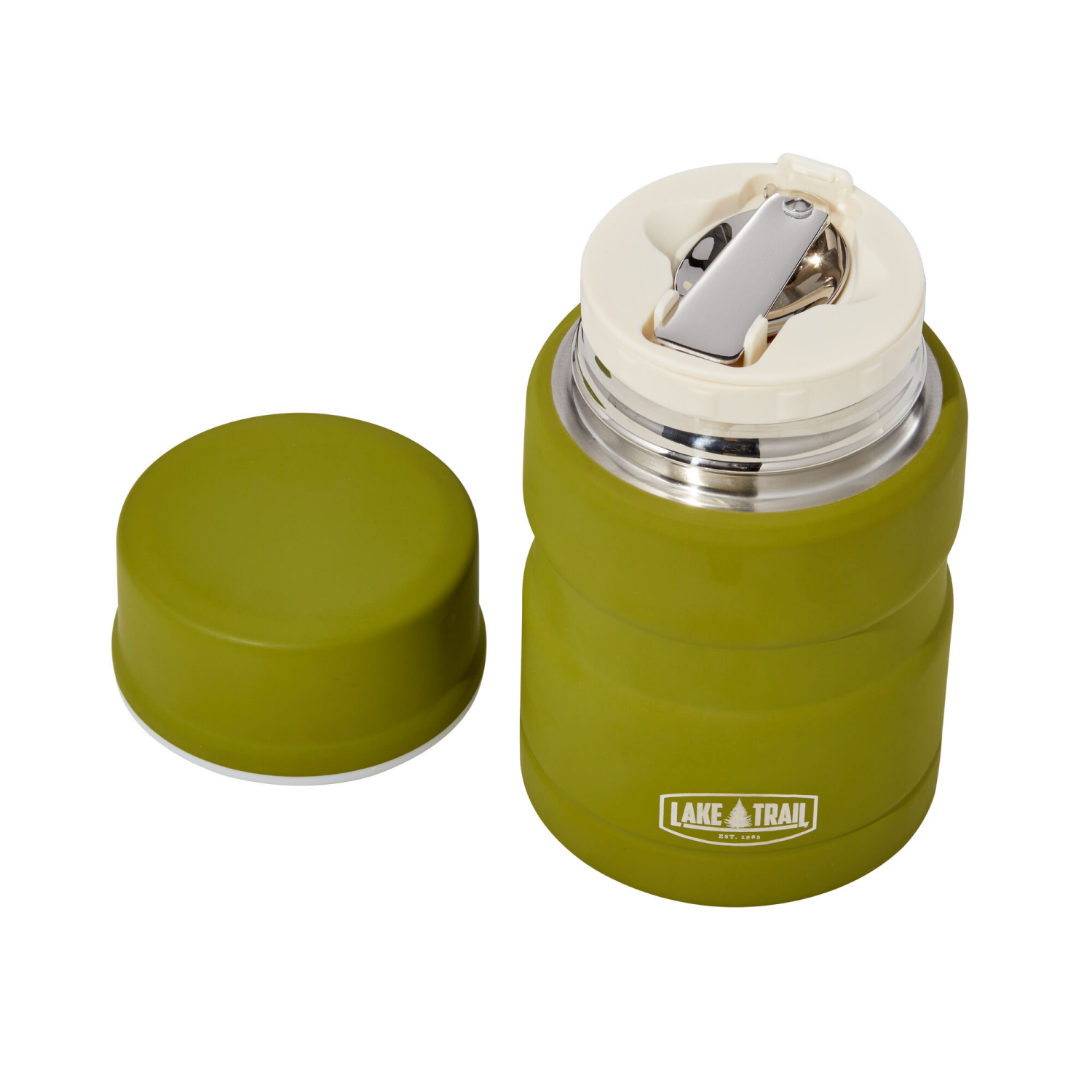 slide 1 of 1, LAKE & TRAIL Vac Insulated Food Jar Cyress, 15 oz