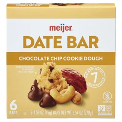 Meijer Date Bar Choc Chip Cookie Dough /