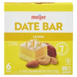 Meijer Date Bar Lemon - 6/1.59 oz