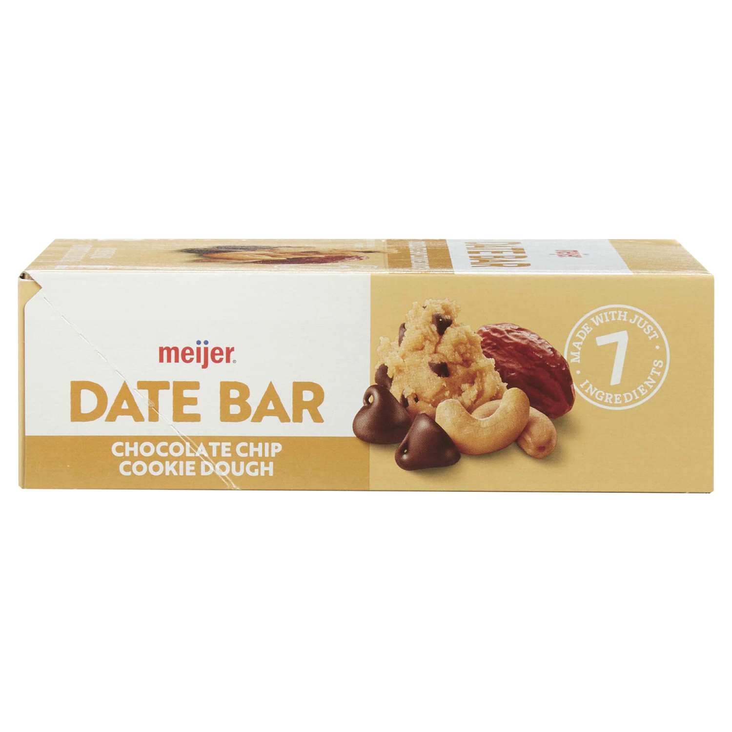 slide 3 of 5, Meijer Date Bar Choc Chip Cookie Dough /, 12 ct