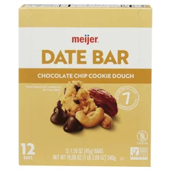 Meijer Date Bar Choc Chip Cookie Dough /