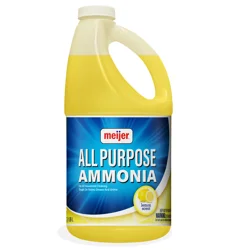 Meijer All Purpose Ammonia, Lemon Scent, 64 Oz