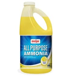 Meijer All Purpose Ammonia, Lemon Scent, 64 Oz