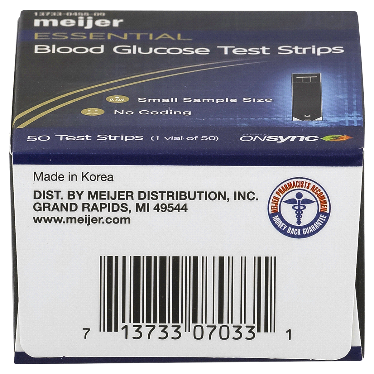 slide 4 of 4, Meijer Essential Blood Glucose Test Strips, 50 ct