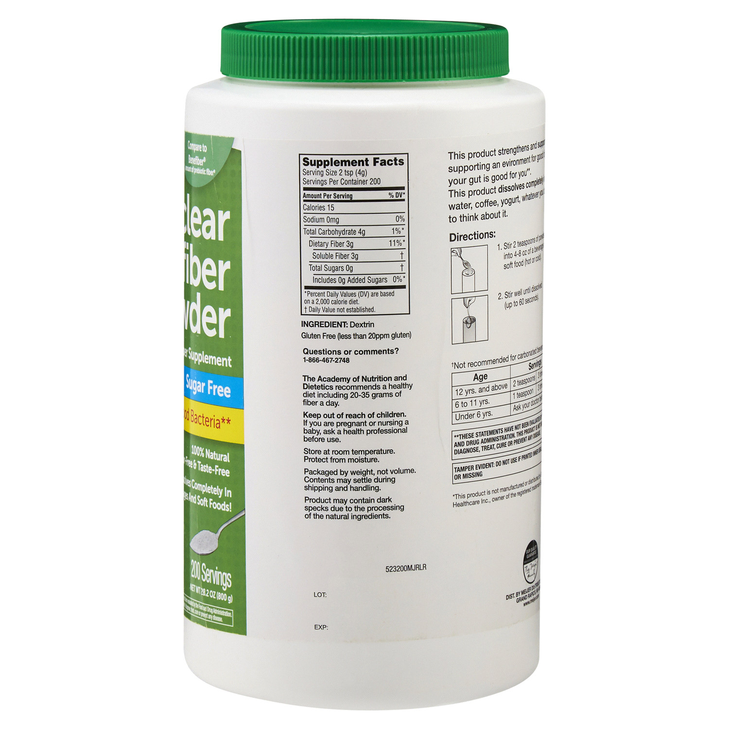 slide 4 of 5, Meijer Clear Soluble Fiber Powder, 26.9 oz