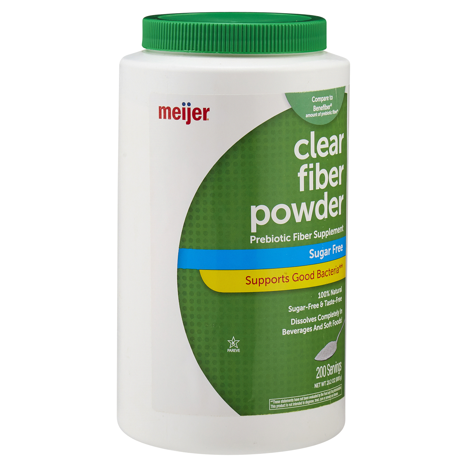 slide 3 of 5, Meijer Clear Soluble Fiber Powder, 26.9 oz