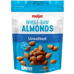 Meijer Whole Raw Almonds, 25 OZ