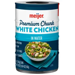 MEIJER PREMIUM CHUNK WHITE CHICKEN 5 OZ - 4 PACK