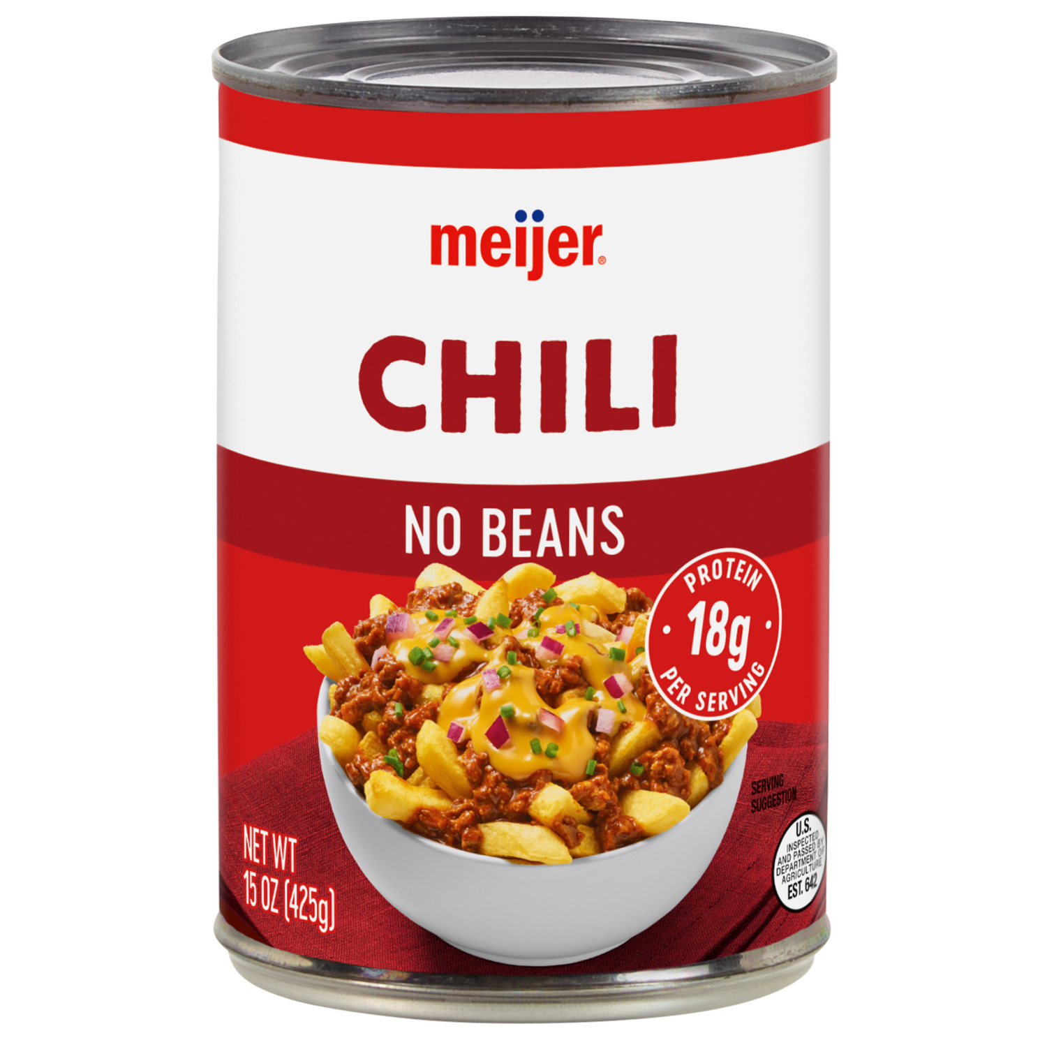 slide 1 of 4, Meijer Chili No Beans, 15 oz