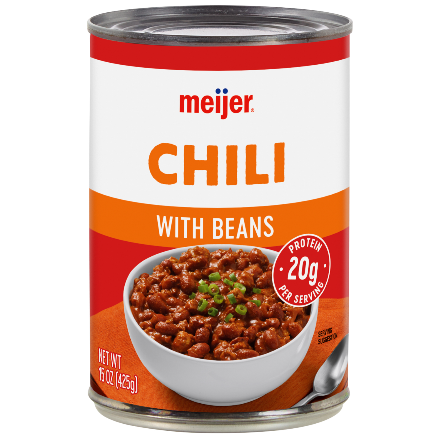 slide 1 of 3, Meijer Chili With Beans, 15 oz